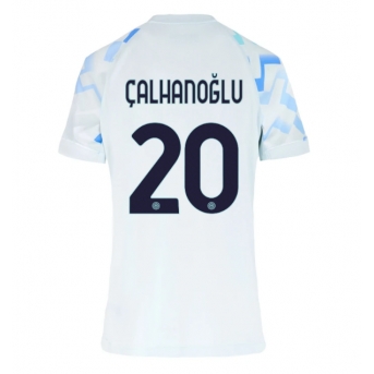 Inter Milan Hakan Calhanoglu #20 Maglia Gara Trasferta Repliche 2025-26 Donna Maniche Corte